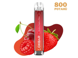 OXBAR C800 STRAWBERRY RASPBERRY CHERRY elektronická cigareta, 800 potahů, 16mg nikotinu