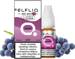 Liquid ELFLIQ Nic SALT Grape 10ml - 20mg