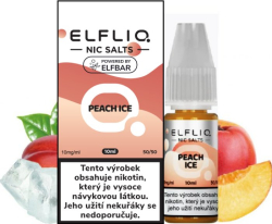 Liquid ELFLIQ Nic SALT Peach Ice 10ml - 10mg